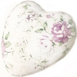 14CM Rose Heart Design Ornament