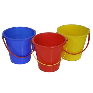 14cm Round Plain Bucket - Various Colors