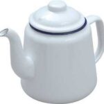 14CM White Enamel Teapot by FALCON