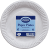 15-Pack of 18cm White Paper Plates