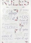 15 x 39 cm Metal House Rules Plaque