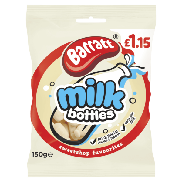 150g Barratt Milk Bottles - Price Marked Pack £1.15