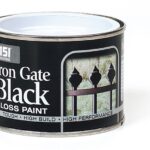 151 Black Gloss Paint for Iron Gates - 180ml Varnish Coating Tin