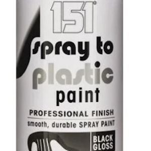 151 Black Gloss Plastic Spray Paint - 400ml