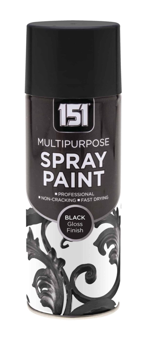 151 Black Gloss Spray Paint - 400ml