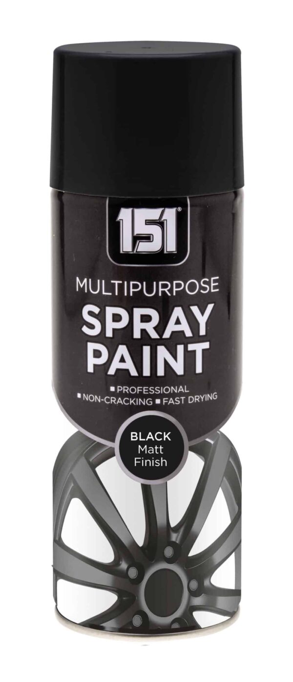 151 Matte Black Spray Paint, 400ml