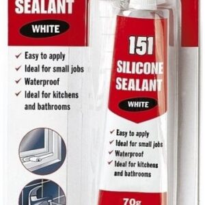 151 Multi-Purpose White Silicone Sealant Tube 70g