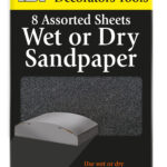 151 Wet or Dry Sandpaper Sheets, Pack of 8