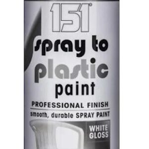 151 White Gloss Plastic Spray Paint - 400ml