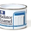 151 White Gloss Radiator Enamel Paint Varnish Coating Tin