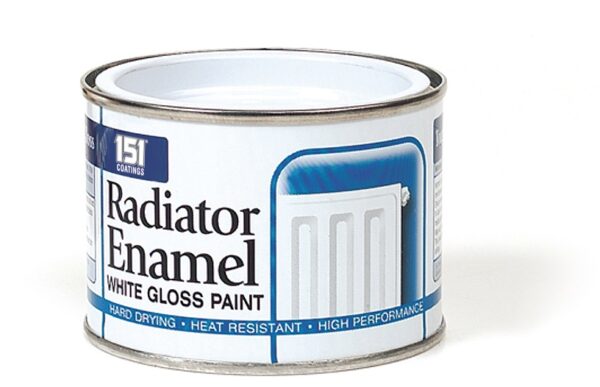 151 White Gloss Radiator Enamel Paint Varnish Coating Tin