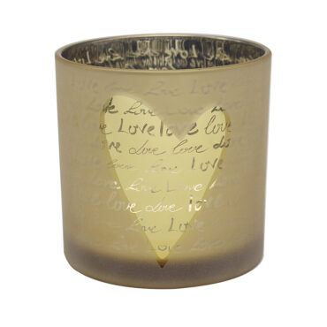 15CM Heart-Shaped Mirror Candle Holder by DESIRE