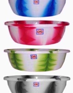 16-Inch Dual Color Plastic Tub