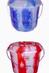 16-Liter Dual-Color Bucket with Lid in Various Colors