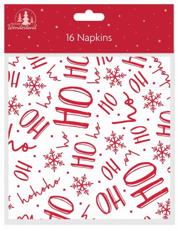 16-Pack Santa Christmas Paper Napkins