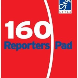 160-Page Reporter’s Notebook, Office Style, 200 x 127mm