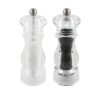 17cm Clear Acrylic Salt & Pepper Grinder Set by G-MILL