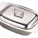 18/8 Stainless Steel Butter Dish with Lid