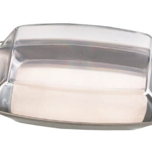 18/8 Stainless Steel Butter Dish with Transparent Lid