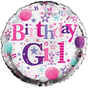 18" Birthday Girl Helium Foil Balloon