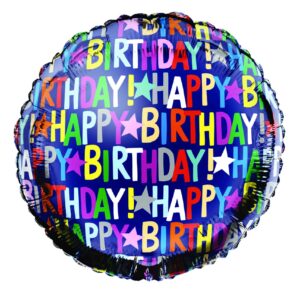 18-Inch Happy Birthday Helium Foil Balloon