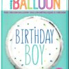 18-Inch Round Foil Balloon for Birthday Boy - Unique Design