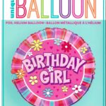 18-Inch Round Foil Balloon for Birthday Girl - Unique Design