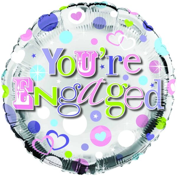 18-Inch 'You're Engaged' Helium Foil Balloon