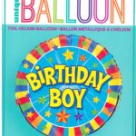 18'' Round Foil Balloon for Birthday Boy - Unique Design