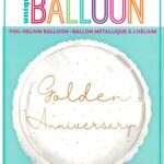 18'' Round Foil Balloon for Golden Anniversary Celebration