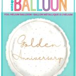 18'' Round Foil Balloon for Golden Anniversary Celebration