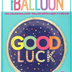 18" Round Foil Balloon for Good Luck - Unique Design