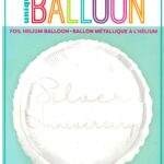 18" Silver Anniversary Round Foil Balloon - Unique Design