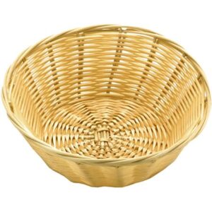 18CM / 7 IN ROUND POLYRATTAN DISPLAY BASKET FOR BREAD