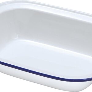 18CM FALCON ENAMEL RECTANGULAR PIE DISH