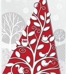 20 Christmas Frosted Holiday Snowflake Tree Loot Cellophane Gift Treat Party Bags