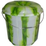 20-Liter Dual-Color Plastic Bucket with Lid
