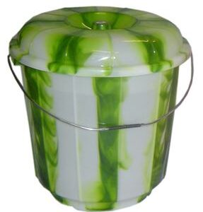 20-Liter Dual-Color Plastic Bucket with Lid