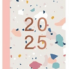 2025 Pocket Diary with Copper Foil, Weekly Layout, Set of 4 Assorted Designs