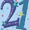 21st Birthday Card for Him - Star Design