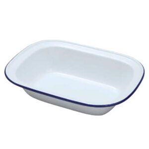 22CM FALCON OBLONG ENAMEL PIE DISH