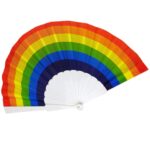 23CM MULTICOLOR COLLAPSIBLE HAND FAN
