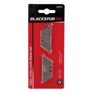 24-Pack High Carbon Steel Utility Knife Blades by Blackspur