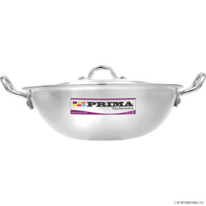 24CM PRIMA ALUMINIUM WOK WITH LID