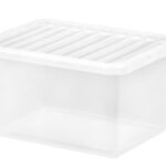 25L Transparent Plastic Storage Box with Lid by WHAM