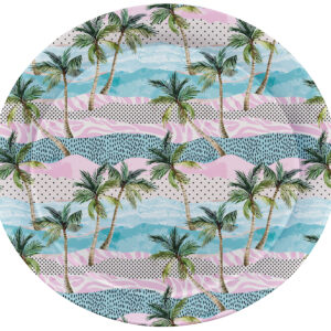 28CM Melamine Round Tray with Various Designs and Colors