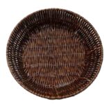 28CM ROUND WOVEN WICKER BREAD BASKET
