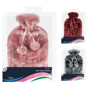 2L Hot Water Bottle with Plush Cover by DID