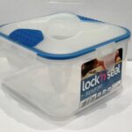 2L Square Plastic Food Container with Lock 'N' Seal