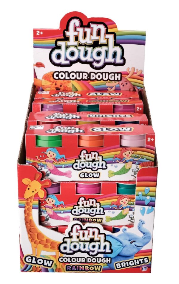 3-Pack of Fun Dough: Rainbow, Bright, and Glow